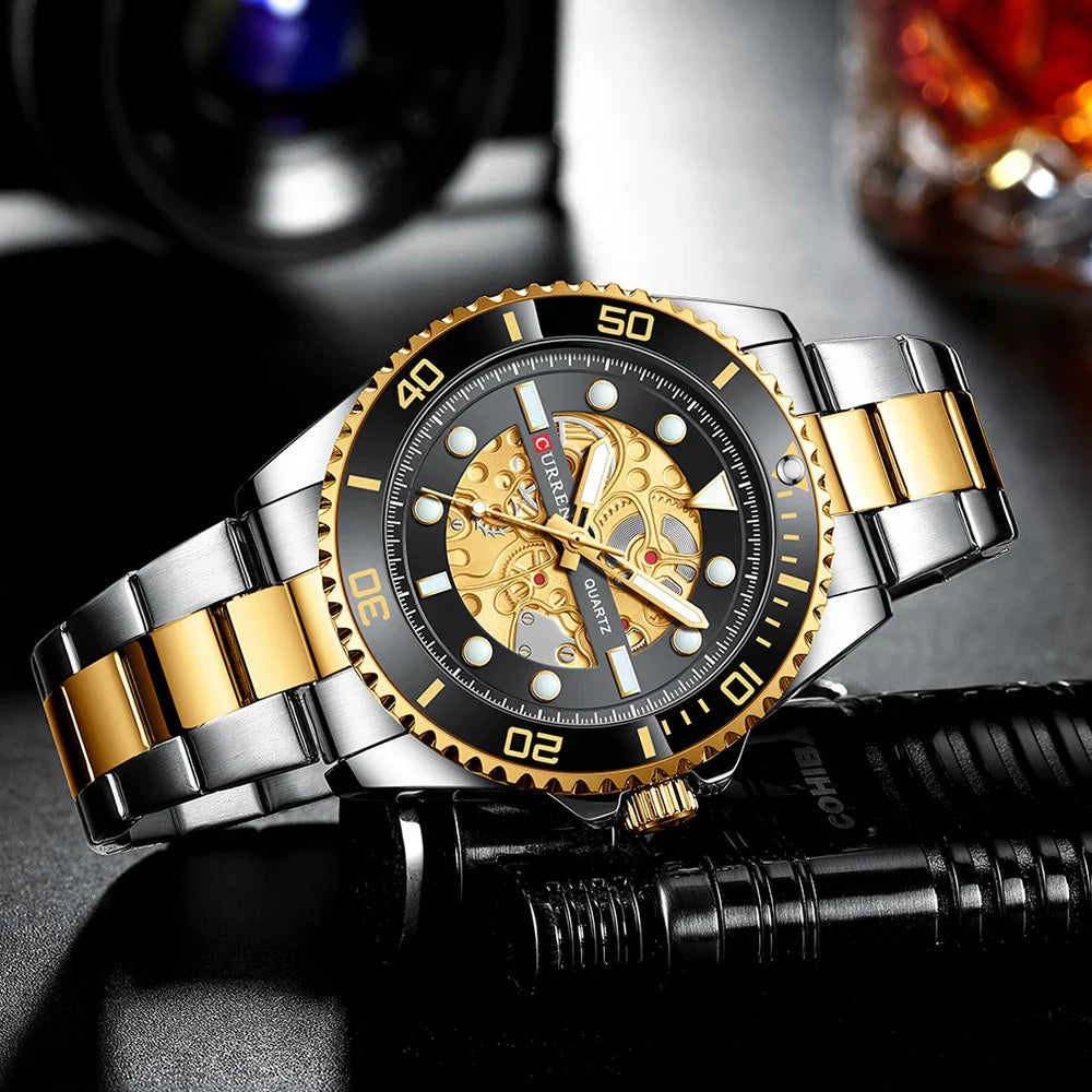 CURREN 8412 Stainless Steel Watch