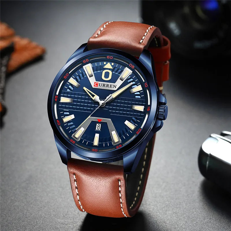 CURREN 8365 Luxury Leather